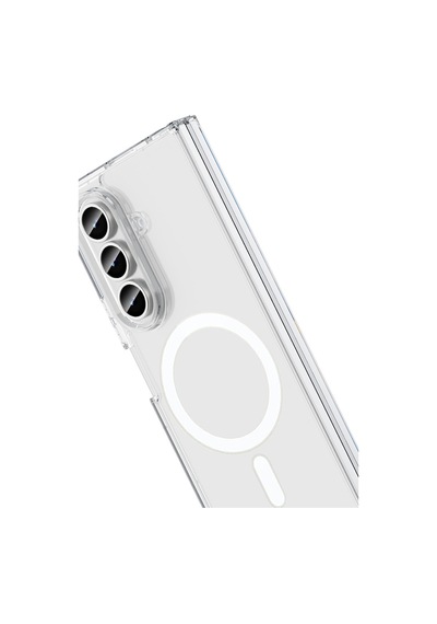 Samsung Galaxy Uyumlu , Z Fold 7 Kılıf Magneticsafe Şeffaf Silikon - Şeffaf