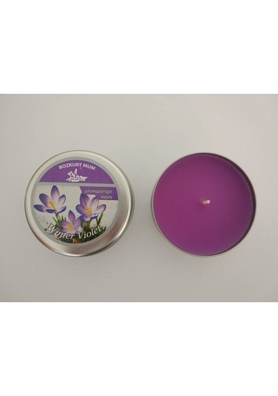 Bozkurt Yuvarlak Teneke Kutuda Kokulu Mum Winter Violet