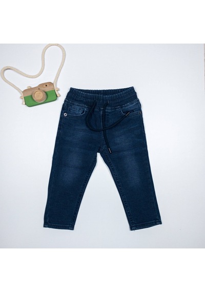 Momikon Erkek Çocuk Beli Lastikli Jean Pantolon Lacivert