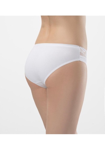 Türen 262 İkili Likralı Dantelli Bikini-beyaz Beyaz