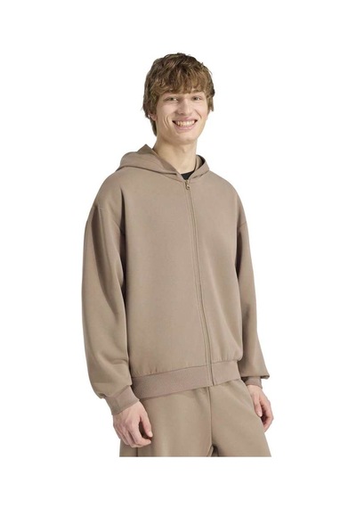 Adidas M Sl Fz Hd Bej Erkek Sweatshirt Ku8004