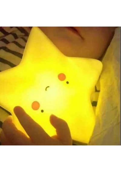Silikon Led Işıklı Yıldız Gece Lambası Sarı (451485181)