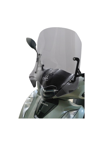 GP Kompozit Honda SH 125 2024-2025 Uyumlu Kısa Ön Cam Füme 41 cm