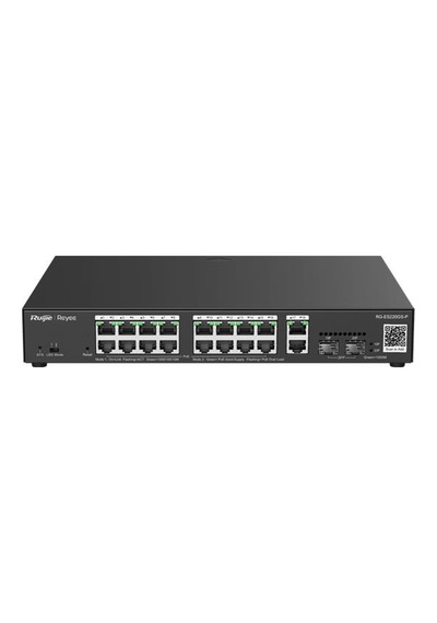 Ruıjıe Reyee Rg-es220gs-p 16 Port Gıgabıt+2xgb Rj45/sfp Uplınk Cloud L2 Yönetilebilir 250w Poe Rackm