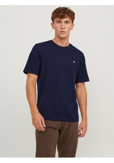 Jack & Jones Jack&jones Paulos Erkek Lacivert Yuvarlak Yaka Tişört 12245087-NVY Lacivert