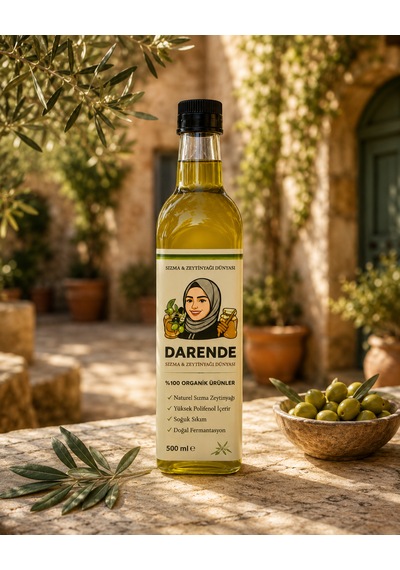 Naturel Sızma Zeytinyağı 500 Ml Soğuk Sıkım Organik Ürün