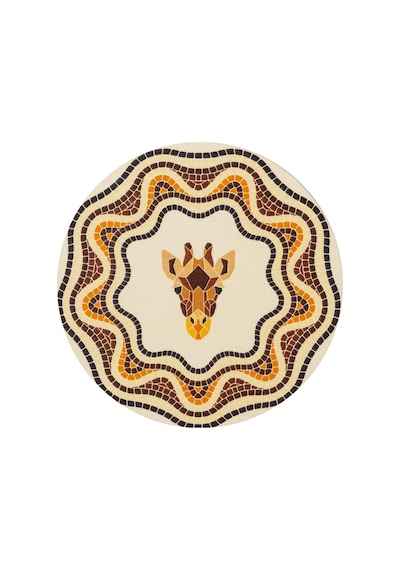 Mosaic Kağıt Bardak Altlığı 10 Cm 12'li Paket Beyaz