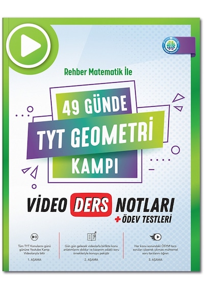 Rehber Matematik 49 Günde TYT Geometri Video Ders Notları 2024 Tayfa