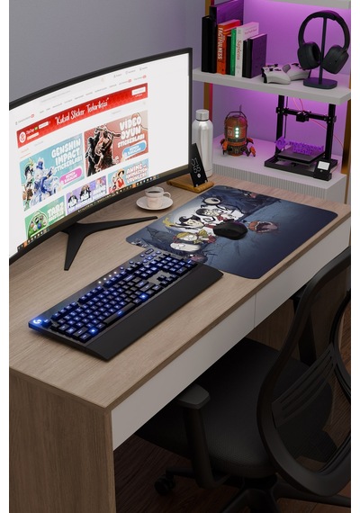 Don't Starve Kaymaz Dikişli Kauçuk Oyuncu Mousepad V5 - 48x40 Xl Gaming Mouse Pad Fare Altlığı