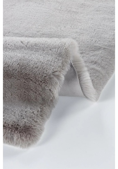 Apex Palma Gri Peluş Post Şekilli Halı Gri