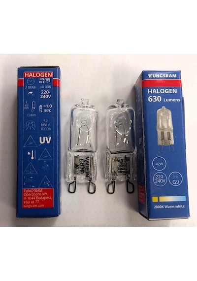 Tungsram 93113498 G9 42w 220-240v Halojen Ampül - G9 Fırın & G9 Aspiratör 2 Adet