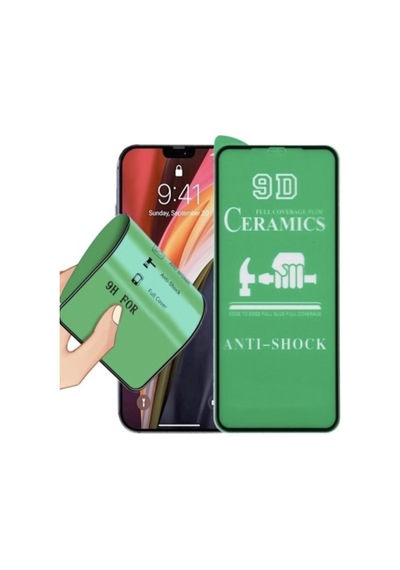 Apple  Uyumlu iPhone X Ekran Koruyucu Seramik Nano Cam Esnek Tam Full Kaplayan Kırılmaz