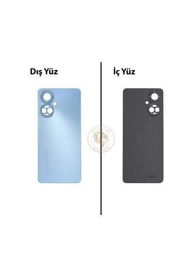 Tecno Camon 19 Pro Mavi Uyumlu Arka Kapak Arka Cam Batarya Pil Kapağı Lazer Kesim Back Cover Diğer