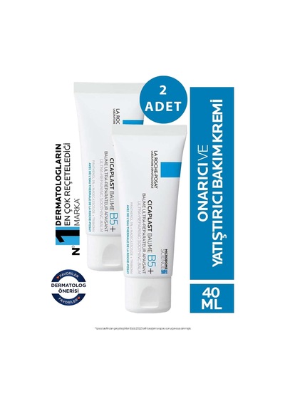 La Roche Posay Cicaplast Baume B5 Ultra Onarıcı Bakım Kremi 2 x 40 ML