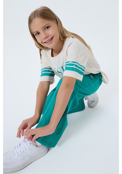 U.s. Polo Assn. Kız Çocuk Yeşil Pijama Takım 5274-49900 Yeşil