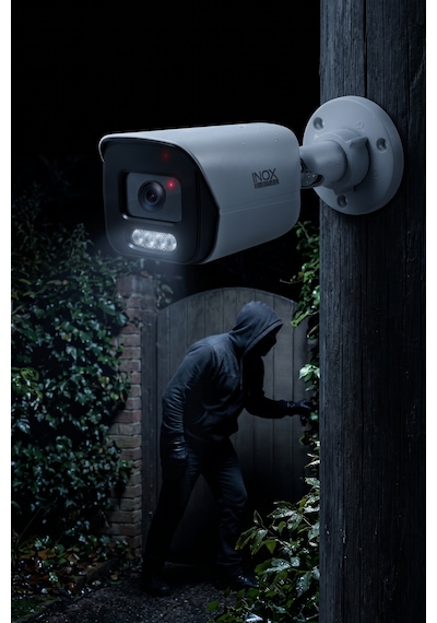 Inox-x209 5mp Black Light Bullet Ip Güvenlik Kamerası - Zifiri Karanlıkta Tam Renkli Dış Mekan Ağ Kamerası