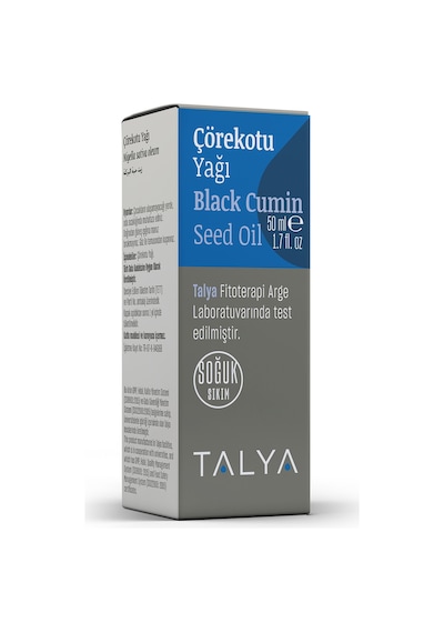 Talya Soğuk Sıkım %100 Saf ve Doğal Çörekotu Yağı 50 ML