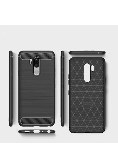 LG Uyumlu G7 Kılıf Zore Room Silikon Kapak Siyah