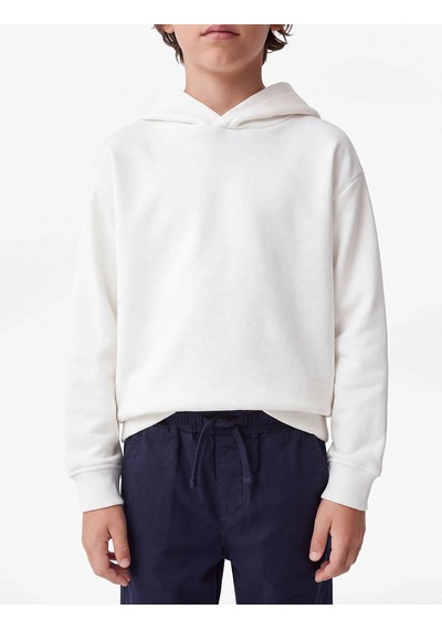 Koton Oversize Kapşonlu Siyah Erkek Çocuk Sweatshirt 7wkb10027tk