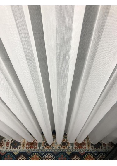 Rendecioğlutekstil Tül Perde Simli Bamboo Kumaş Ütü İstemez 1. Kalite 200 X 260 Ekru Kırık Beyaz Diğer
