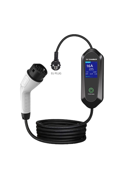 Ev Charger 3,5 Kw 5 Metre Taşınabilir Elektrikli Araç Şarj Cihazı 3.5 KW