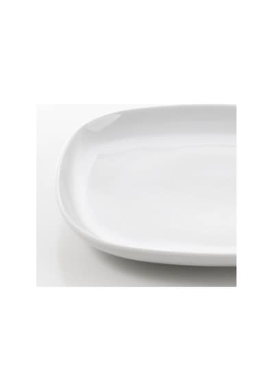 Ikea Vardera Porselen 6 Kişilik 18 Parça Yemek Takımı 18-25 Cm Beyaz Kare