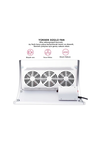 DailyTech 3 Fanlı Tırnak Toz Toplama Makinası