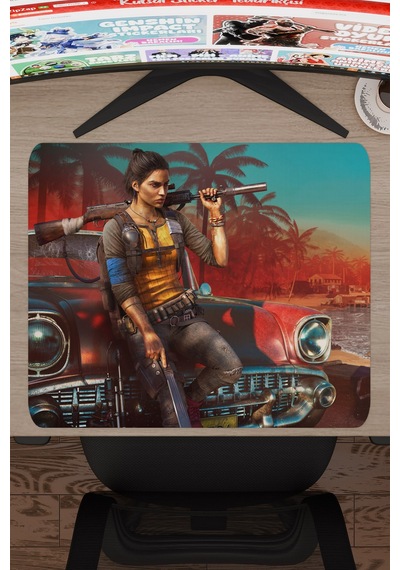 Far Cry Kaymaz Dikişli Kauçuk Oyuncu Mousepad V2 - 48x40 Xl Gaming Mouse Pad Fare Altlığı