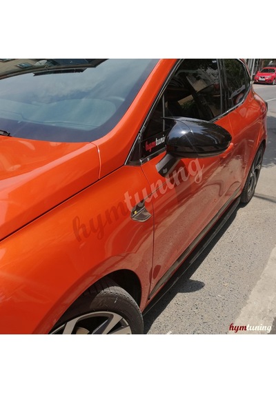 Renault Clio 5 Yarasa Ayna Kapağı - 2020+ - Piano Black