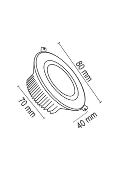 Forlıfe 5W Cob Saten Kasa Led