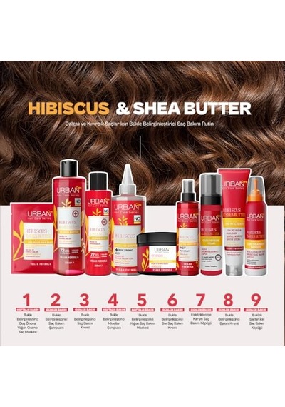 Urban Care Hibiscus & Shea Butter Elektriklenme Karşıtı Saç Bakım Köpüğü-200 Ml