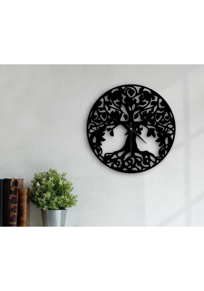 Bk Home Dekoratif 45Cm Ahşap Duvar Saati-53