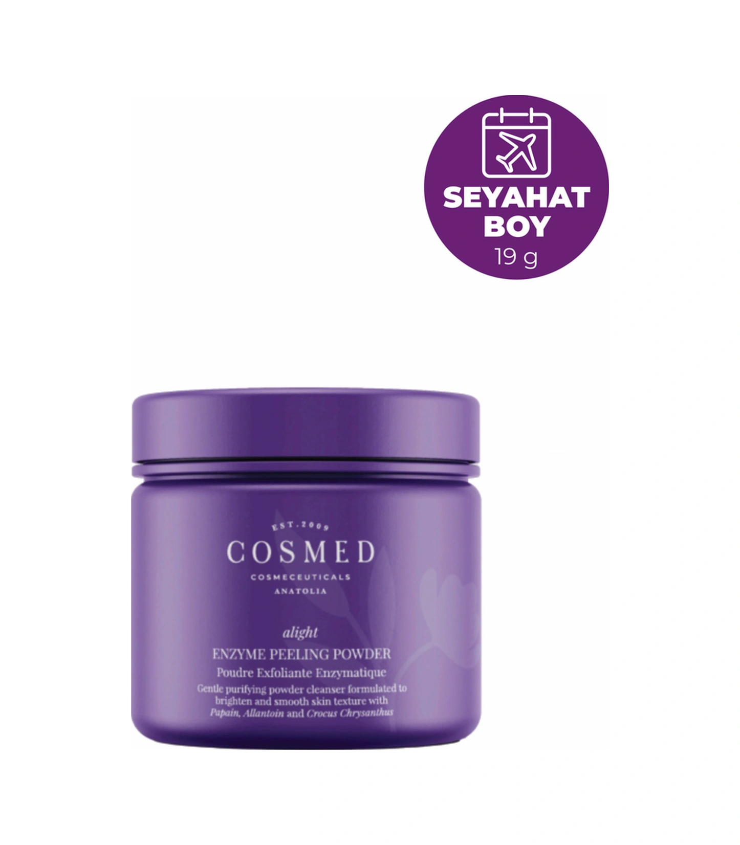 Cosmed Arındırıcı ve Aydınlatıcı Toz Temizleyici - Enzyme Peeling Powder - 19 gr