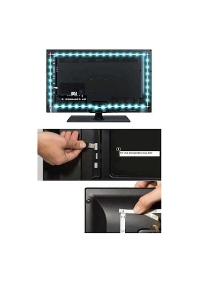 Cata Ct-4566 3m Rgb Usb Tv İç Mekan Şerit Led Seti