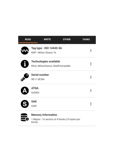 13.56Mhz 1K Sert Mifare Etiket
