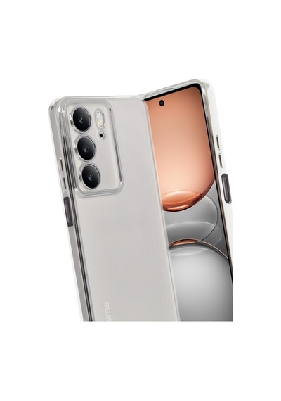 Realme C75 4g Uyumlu Kılıf Lensli Silikon - Gümüş