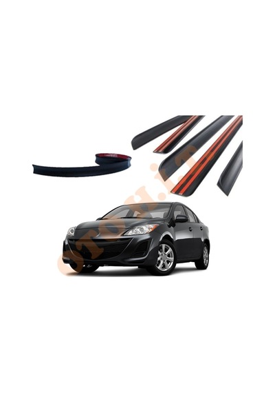 Mazda 3 14-18 Uyumlu Bagaj Üstü Spoiler Mat Siyah