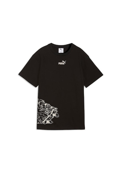 Puma Mid 90s Relaxed Graphic Erkek Çocuk Siyah Tişört Siyah