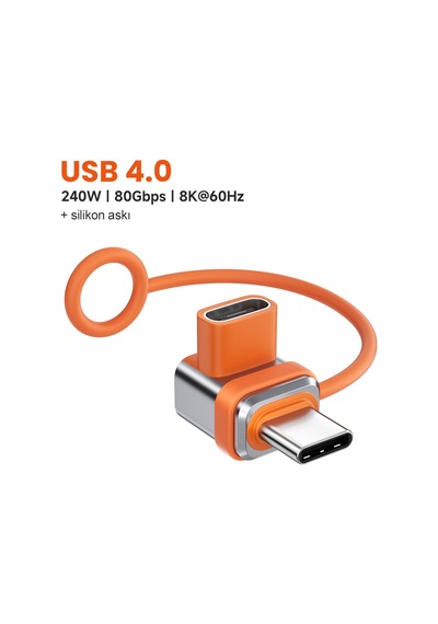 240w Usb 4.0 Tam Fonksiyonlu Adaptör 80gbps Yüksek Hızlı Veri Aktarımı 16k/8k 60hz Görüntü Desteği 34387432