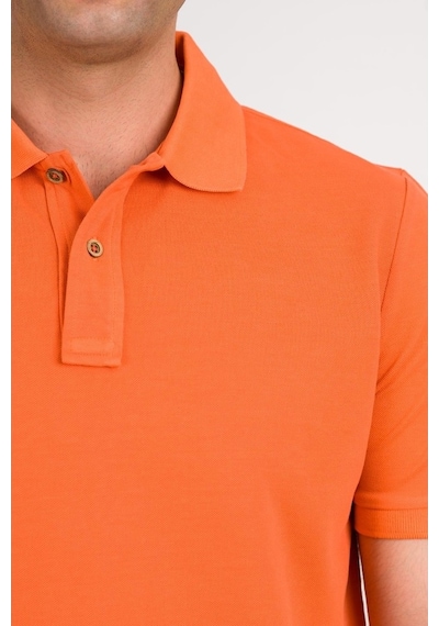 Taş Yıkama Regular Fit Lacost Kumaş Polo Yaka Pamuklu Erkek T-Shi
