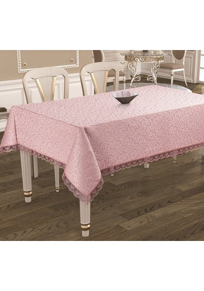 Kdk Fransız Dantel 160X160 Cm Tam Kare Dertsiz Masa Örtüsü