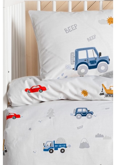 Ranforce Bebek Nevresim Takımı Knz-001 Digger Cars Çok Renkli