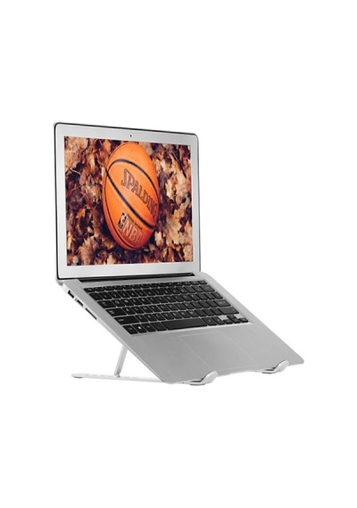 Alüminyum Manyetik Katlanabilir Ayarlı Dizüstü Laptop Standı, Beyaz