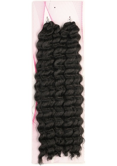 Nice Bulk Afro Su Dalgası Saç - Koyu Kestane