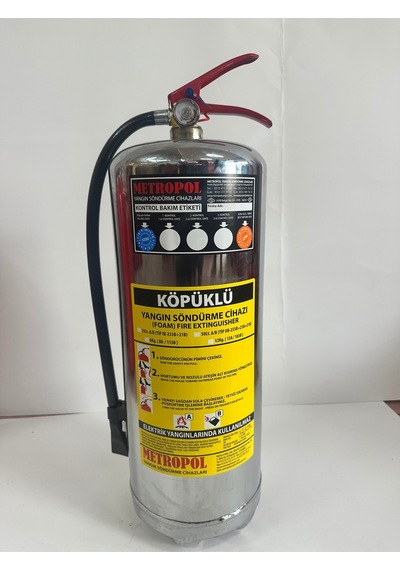 12 Kg Aff Foam Köpüklü Metalik Yangın Söndürme Cıhazı Dört Yıl Garantılı