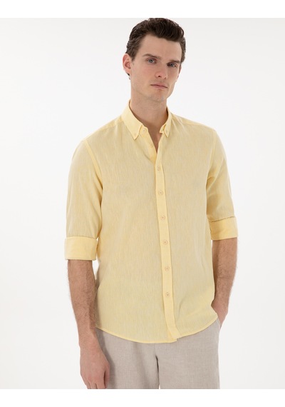 Pierre Cardin Erkek Sarı Gömlek Desenli 50303245-vr044 Sarı Pierre Cardin Erkek Sarı Gömlek Desenli 50303245-vr044 Sarı