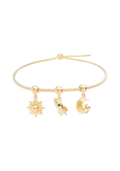 Chocli 18 Ayar Altın Kaplama Charm - Satürn Altın