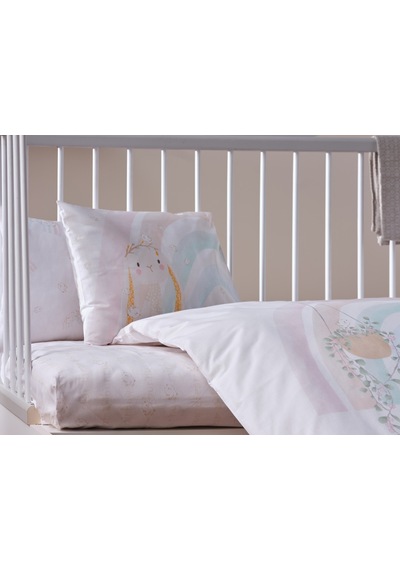 Nakışlı Bebek Nevresim Takımı Little Bunny Bebek - Sarı