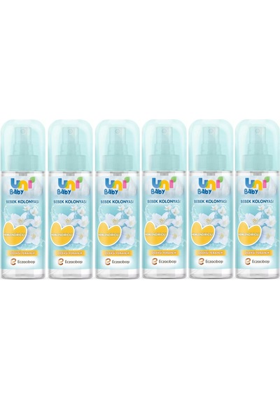 Uni Baby Nemlendiricili - Çiçeksi Ferahlık Bebek Kolonyası 150 Ml X 6