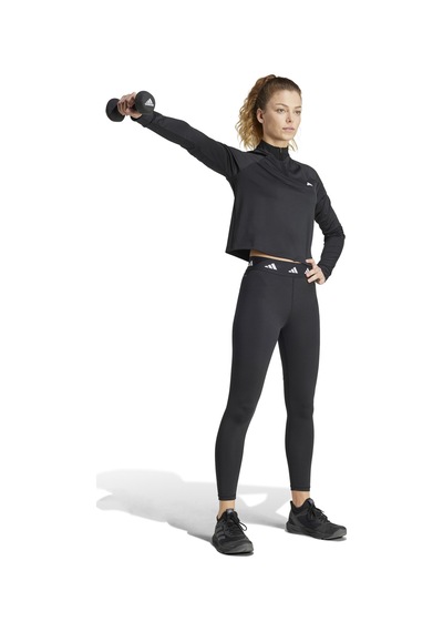 Adidas Tr-es 1/4zıp Black Siyah Kadın Fermuarlı Sweatshirt Siyah